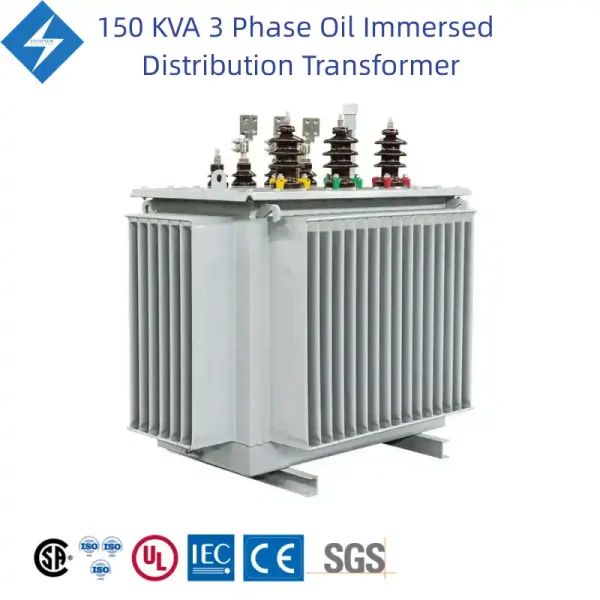 150 KVA 3 Phase Oil lmmersed Step Down Distribution Transformer