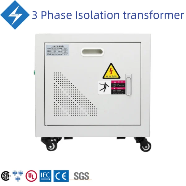 Three Phase IS-07 Isolation Transformer 480V to 120V