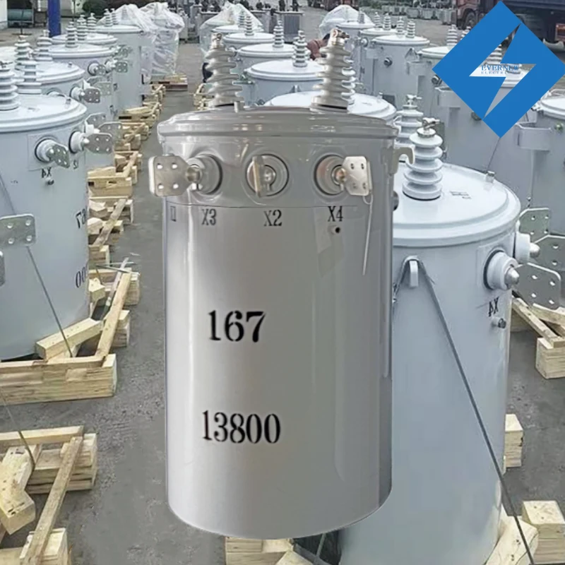 167KVA Single Phase Pole Mounted Transformer oil immersed transformer