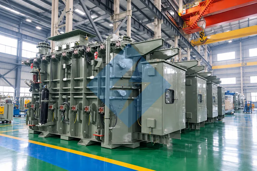 Alt Text Evernew Transformer high-voltage power transformer manufacturing facility in China