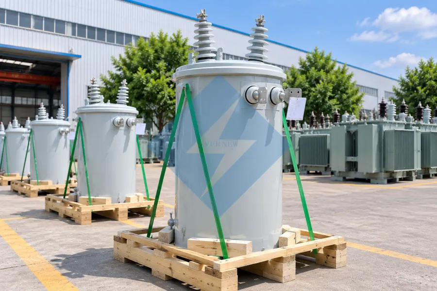Evernew Transformer Single-Phase Pole-Mounted Distribution Transformer for Overhead Utility Networks, Residential Power Distribution and Rural Electrification Projects