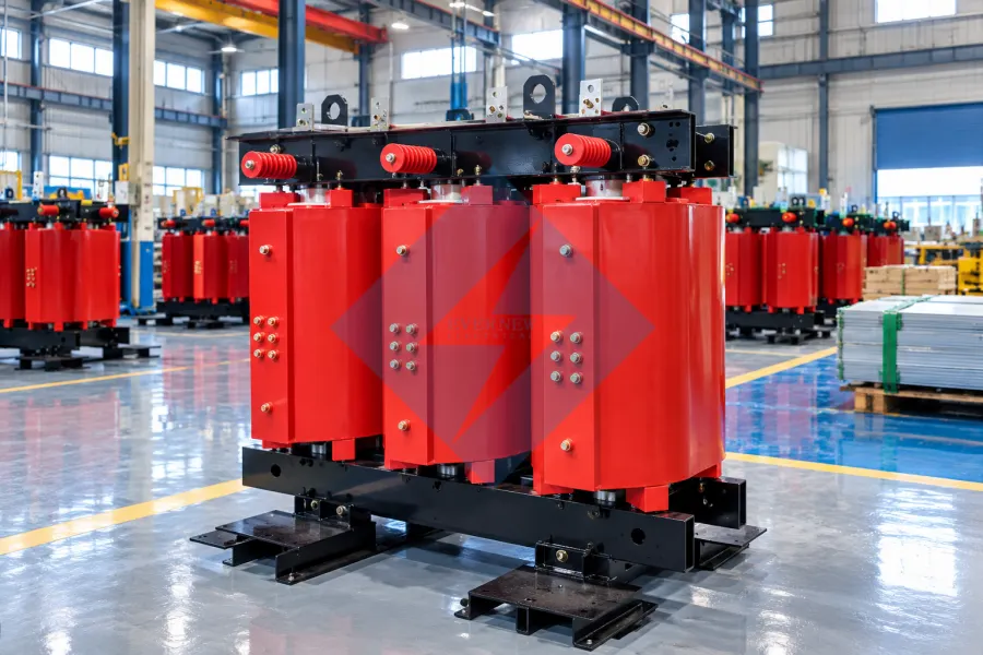 Evernew Transformer three-phase dry-type transformer for data centers, industrial facilities, commercial buildings, mining operations, and indoor power distribution, with customized capacity and voltage ratings.