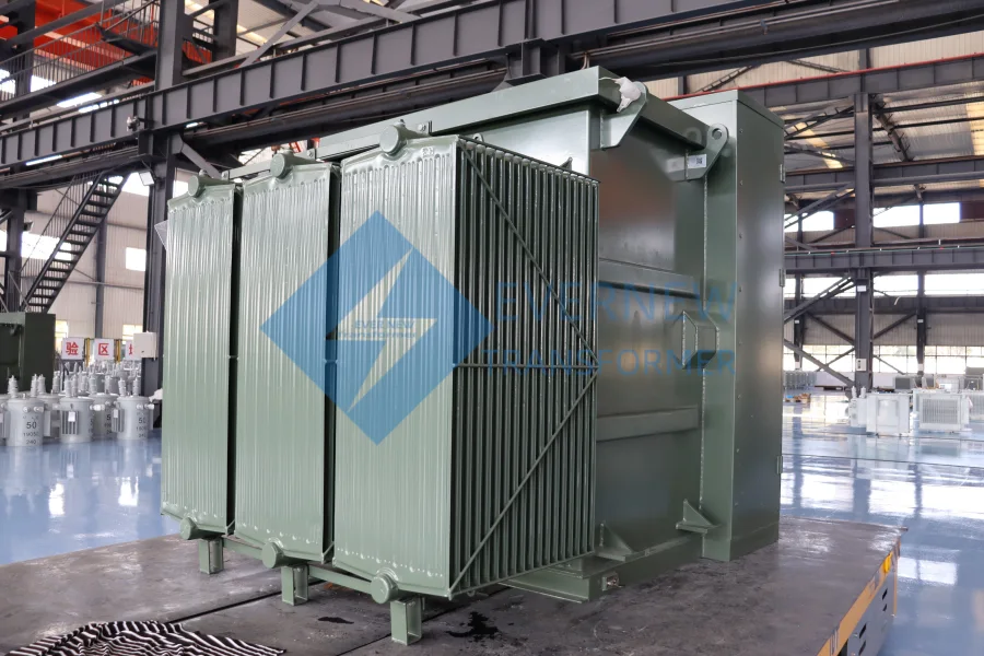 Electrical substation pad mounted transformer for wholesale supply in the USA, showcasing its compact design and robust construction.