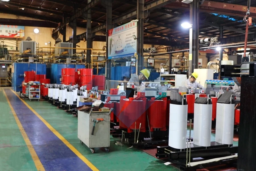 China made cast resin dry type transformer by Evernew Transformer, ready for export to European and North American industrial markets.