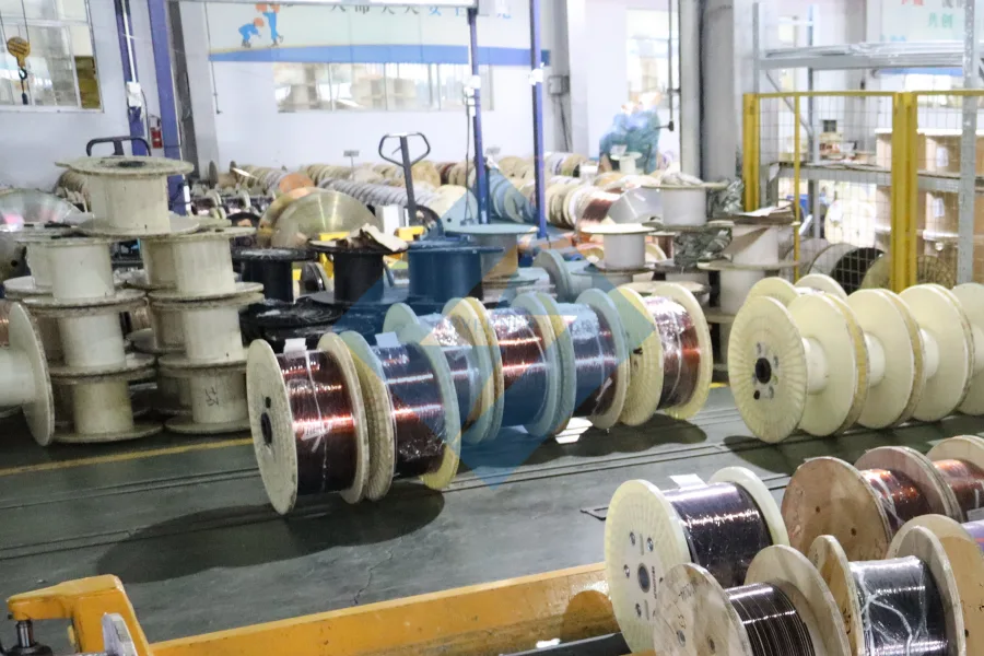 Premium enamelled flat copper aluminum winding wire for power transformers and industrial motors by Evernew Transformer, factory direct supply across Europe and North America.
