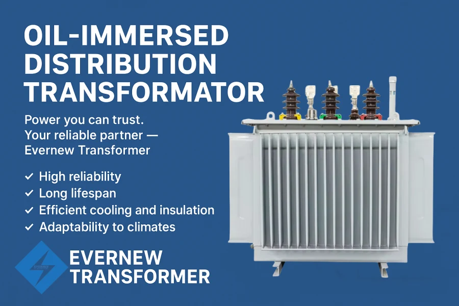 Oil-Immersed Distribution Transformer by Evernew Transformer – Manufacturer and Factory Supply for USA, Canada, Brazil, and Global Markets