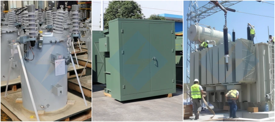 Evernew Transformer high-voltage power transformer 6-500kV for USA, Canada, Europe, and global markets
