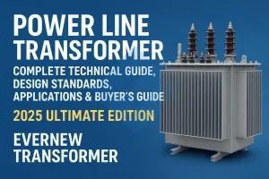 Power line transformers 2025 guide by Evernew Transformer, China manufacturer and global supplier for medium and high voltage distribution transformers in markets such as the USA, Canada, UK, Germany, and Australia.