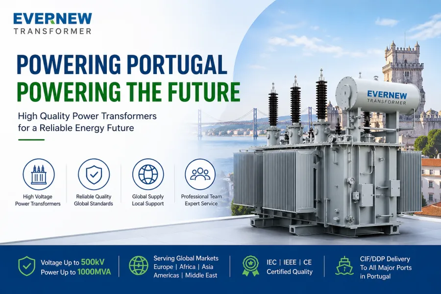 Power transformer manufacturers in Portugal overview showing top transformer brands and market trends in 2026