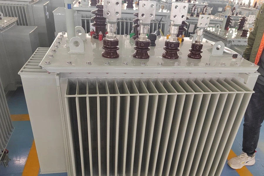 Oil immersed distribution transformer 11kV 22kV 33kV primary voltage 0.4kV secondary voltage 50Hz 100kVA to 2500kVA capacity copper winding silicon steel core mineral oil ONAN cooling system Dyn11 vector group outdoor medium voltage electrical power network