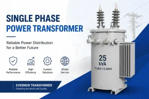 Single phase power transformer manufacturer in China producing custom 10kVA-250kVA distribution transformers