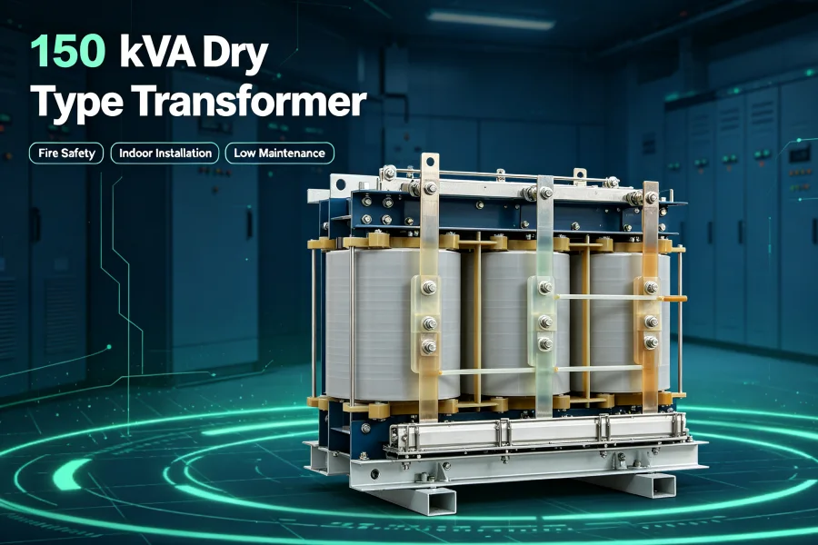 150 kVA dry type cast resin transformer manufacturer and factory, 10kV 400V indoor medium voltage power transformer for industrial buildings, customized solutions for global wholesale and sales – EverNew Transformer