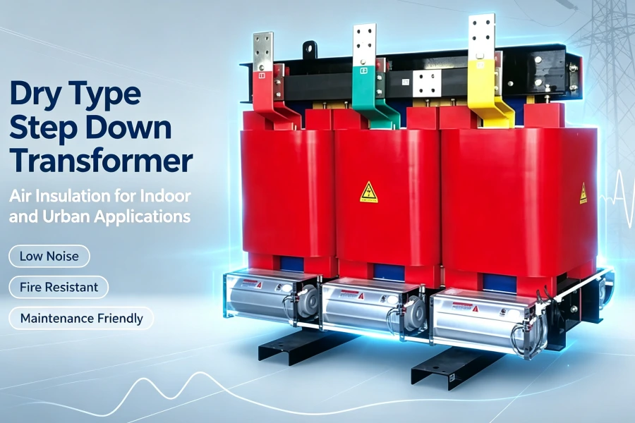Dry Type Step Down Transformer manufacturer in China, custom cast resin transformer supplier for indoor commercial buildings, 100kVA-5000kVA voltage reduction transformer for USA, Canada, Germany and global power systems