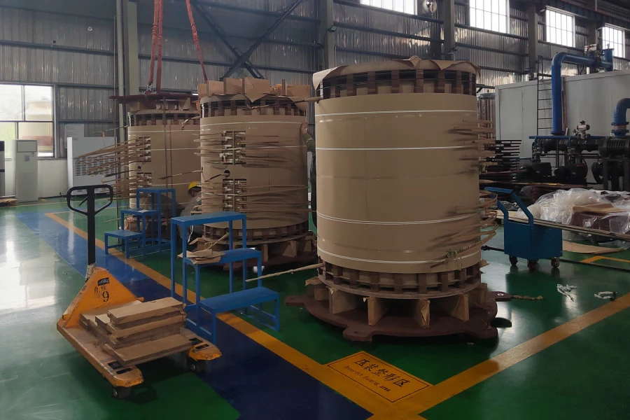 Three Phase Transformer Manufacturing Process in Modern Transformer Factory with Advanced Production Technology