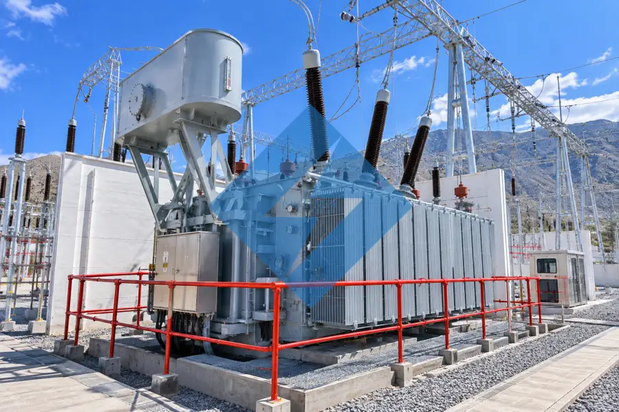 220kV oil-immersed power transformer installed at a high-altitude solar photovoltaic substation for renewable energy grid connection in Tibet, China by EverNew Transformer