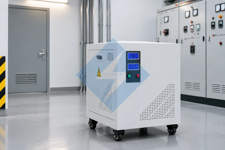 Single phase dry type isolation transformer manufacturer supplying customized indoor transformers with 480V, 400V and 240V voltage configurations for commercial buildings, industrial facilities and global power distribution projects
