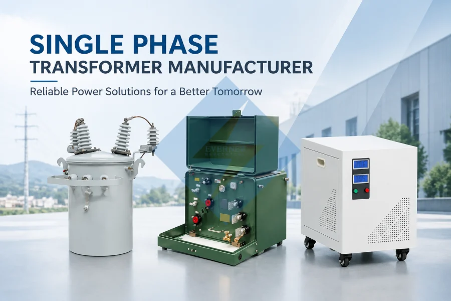 Single phase transformer manufacturer supplying customized oil immersed, pad mounted and dry type transformers for global power distribution, utility, industrial and commercial electrical applications