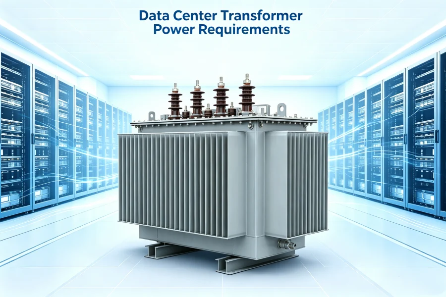 Large oil-immersed power transformer for high-capacity hyperscale AI data center power supply